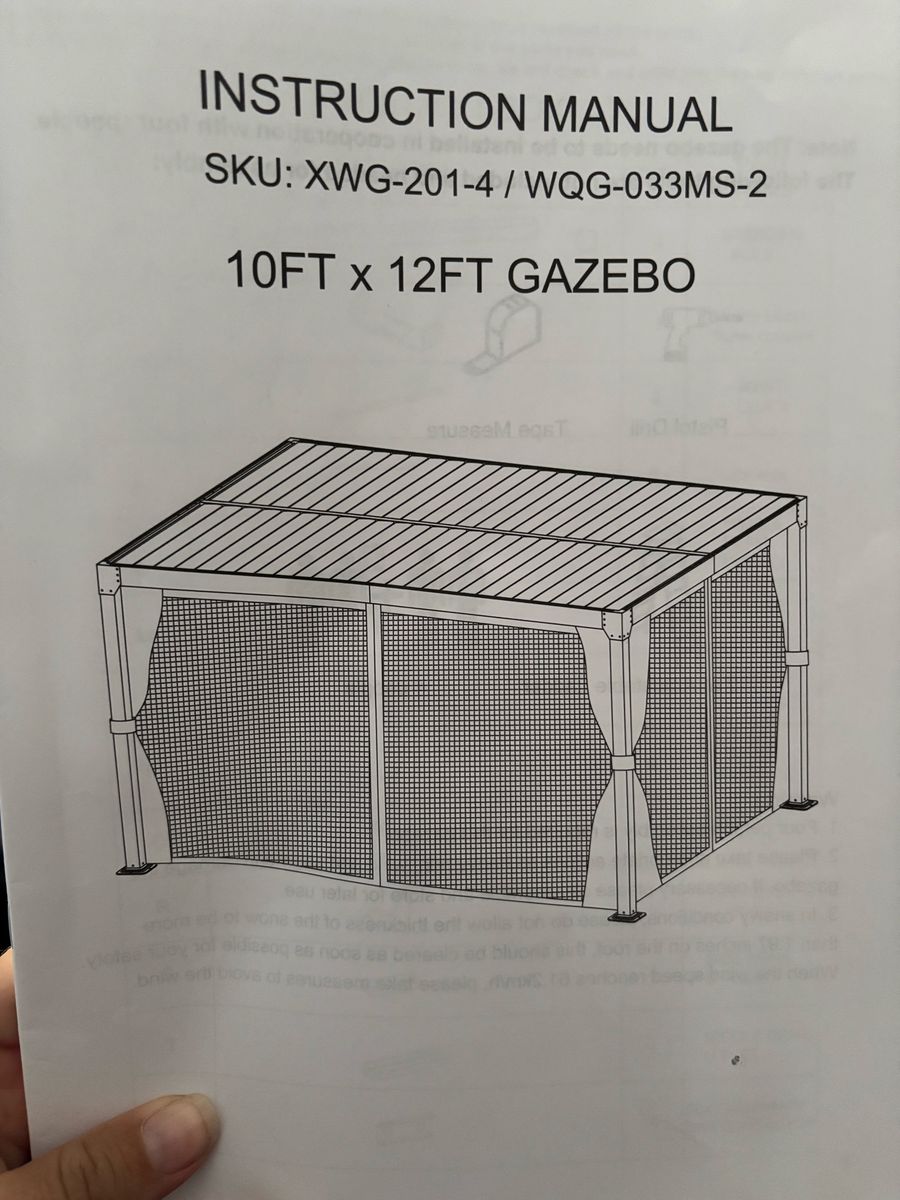 NEW Universal 10x12 Gazebo Replacement Privacy Curtains & Mesh Netting Set- Dark Gray