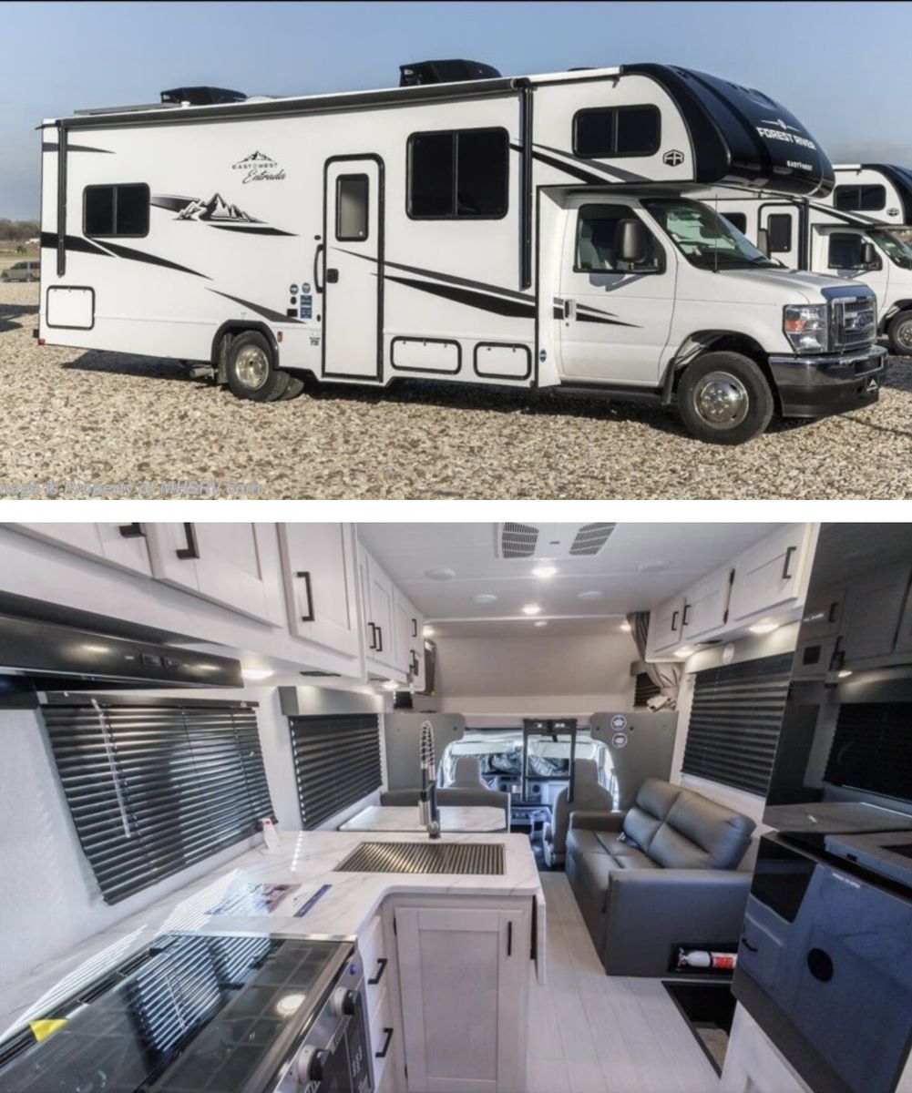 2025 East To West Entrada 2710NKF Class C Motorhome - Low Miles, V8, Dual AC, Sleeps 8
