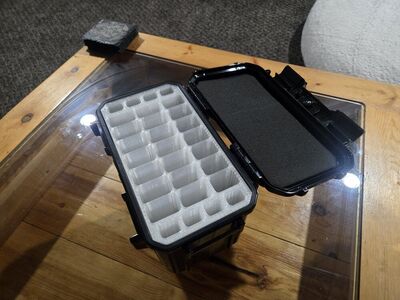 Custom knife storage case with slots