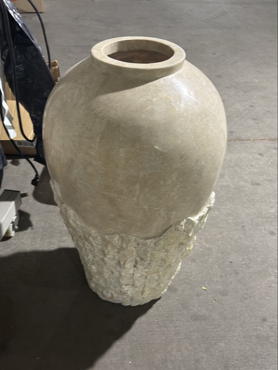 Marble stone big vase