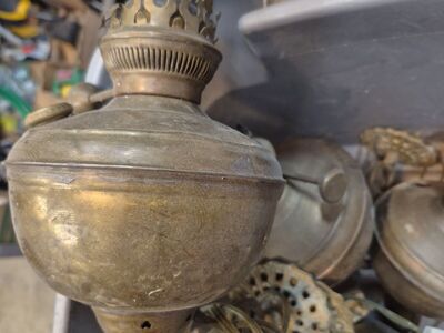 electric brass led lamp set