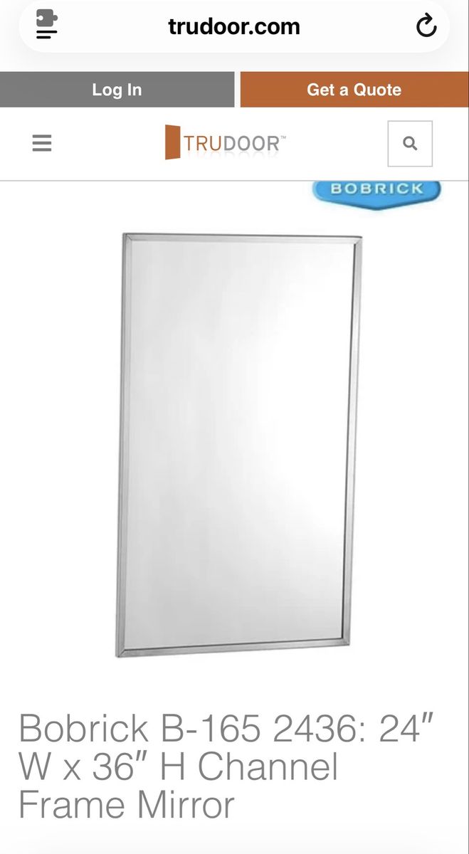 Framed Mirrors - Stainless Steel