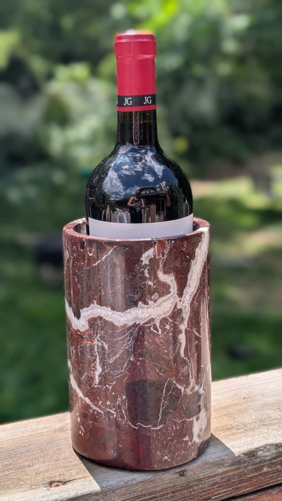Stunning and Rare Burgundy Marble Wine Chiller Vase. $165 New