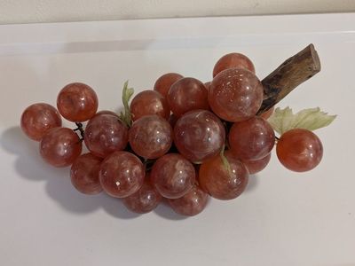 Mid-Century vintage Lucite grape cluster 13"