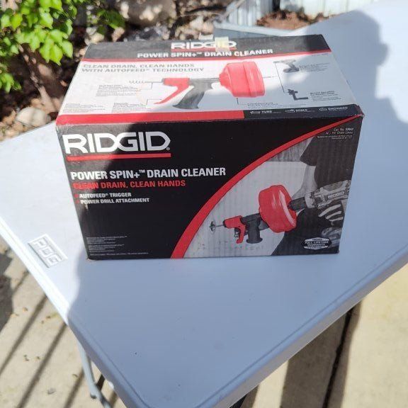 Ridgid power spin drain snake cleaner tool