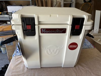 Moosejaw ICE FORT 25-Quart Hard Cooler - Rotomolded, Virtually Unbreakable, Sincstrap