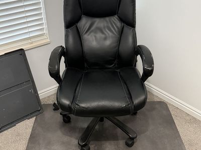 Office Chair and Floor Mat