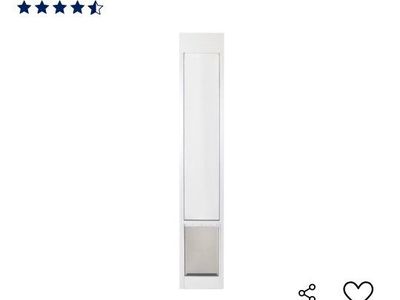 PetSafe Large Sliding Glass Pet Door for 91.5-96" Tall Openings, 10.25"x16.5" Flap