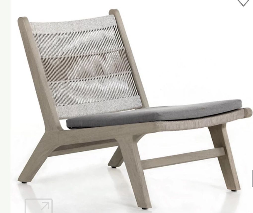 4 Four Hands Julian Outdoor Chairs Weathered Grey