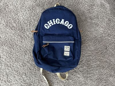 Herschel Supply Co. "Chicago" Mid-Volume Backpack - Navy Blue & White