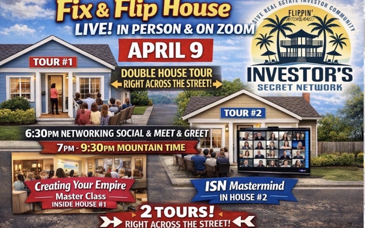 FREE Guest Pass: Fix & Flip House Tour Experience