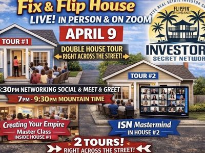 FREE Guest Pass: Fix & Flip House Tour Experience