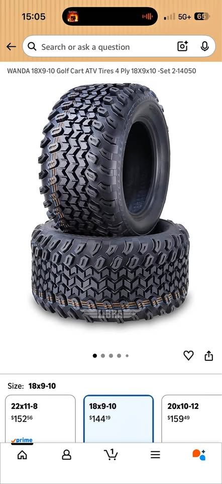 Golf cart tires