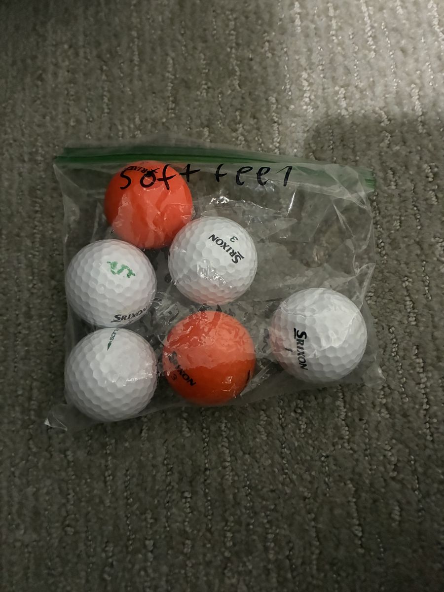 6 soft feel golf balls