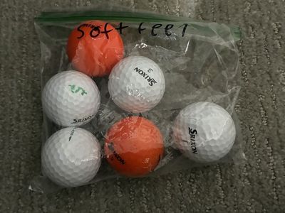 6 soft feel golf balls