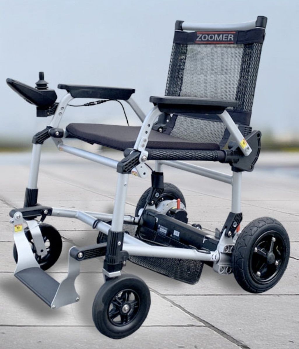 ZOOMER Foldable Power Chair, Lightweight Electric Wheelchair for Easy Transport. Excellent Conditions! Almost New.