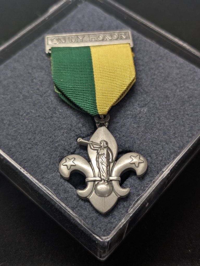 NEW IN CASE. On My Honor" award medal, 