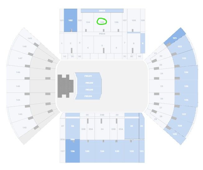 Stadium of Fire - 8 tickets, face value, shady side sec 105