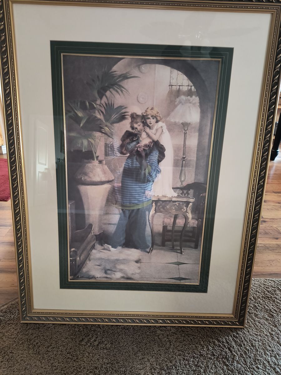 Vintage lithograph "Mother and Child" Maude Goodman