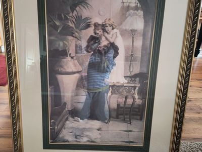 Vintage lithograph "Mother and Child" Maude Goodman