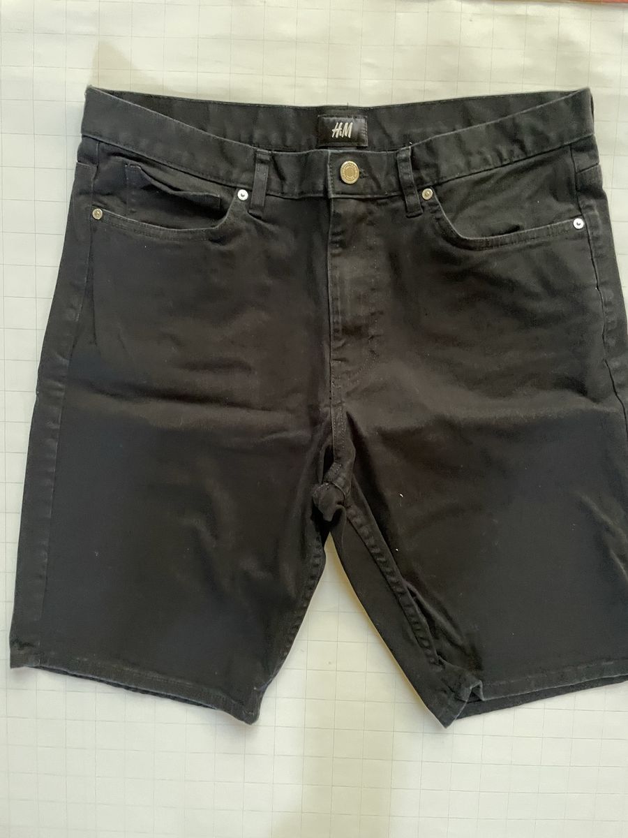 H&M Black Denim Shorts Men's Size 30