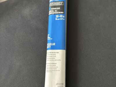 Everbilt 30-48 in. Adjustable Closet Rod, Platinum Finish, Regular Duty, Hardware Included