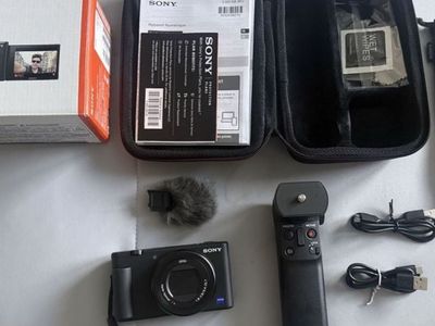 Sony Digital Camera ZV-1 + Creator Accessory Kit + 64GB SD Card + Traveling Case
