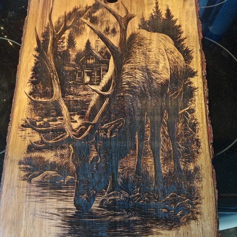 Beautiful elk  charcuterie board
