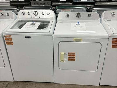 NEW MAYTAG TOP LOAD WASHER & ELECTRIC DRYER