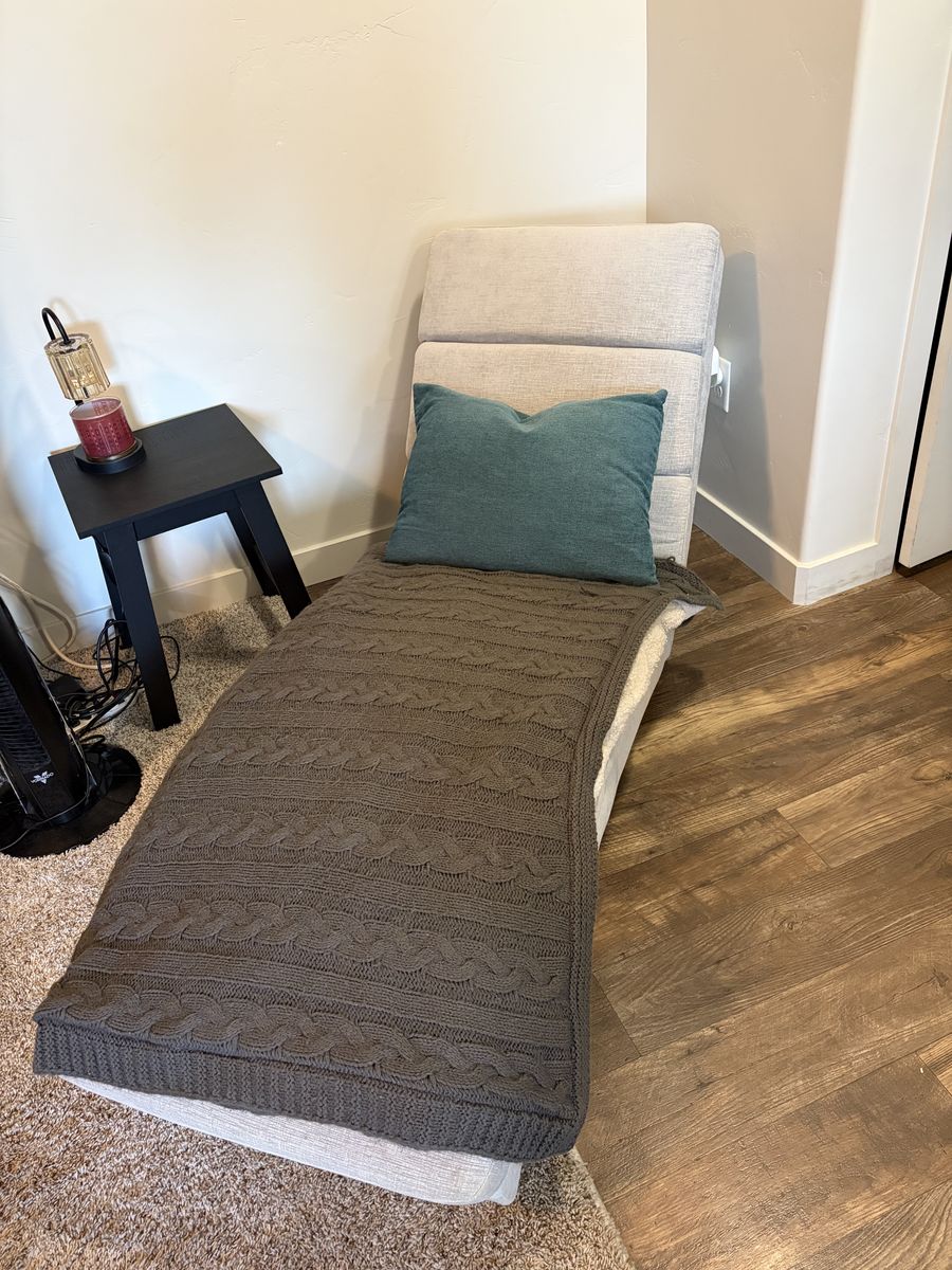 Chaise Lounge Chair - light grey