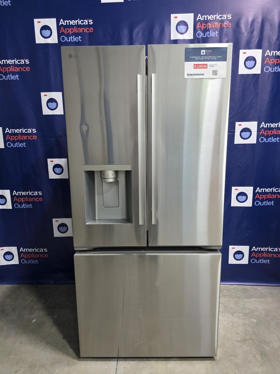 LG Refrigerator - Standard Depth Max - French Door Fridge - 25 CuFt - Unit D9