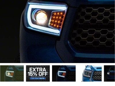 Headlights LED C-Bar projector headlights