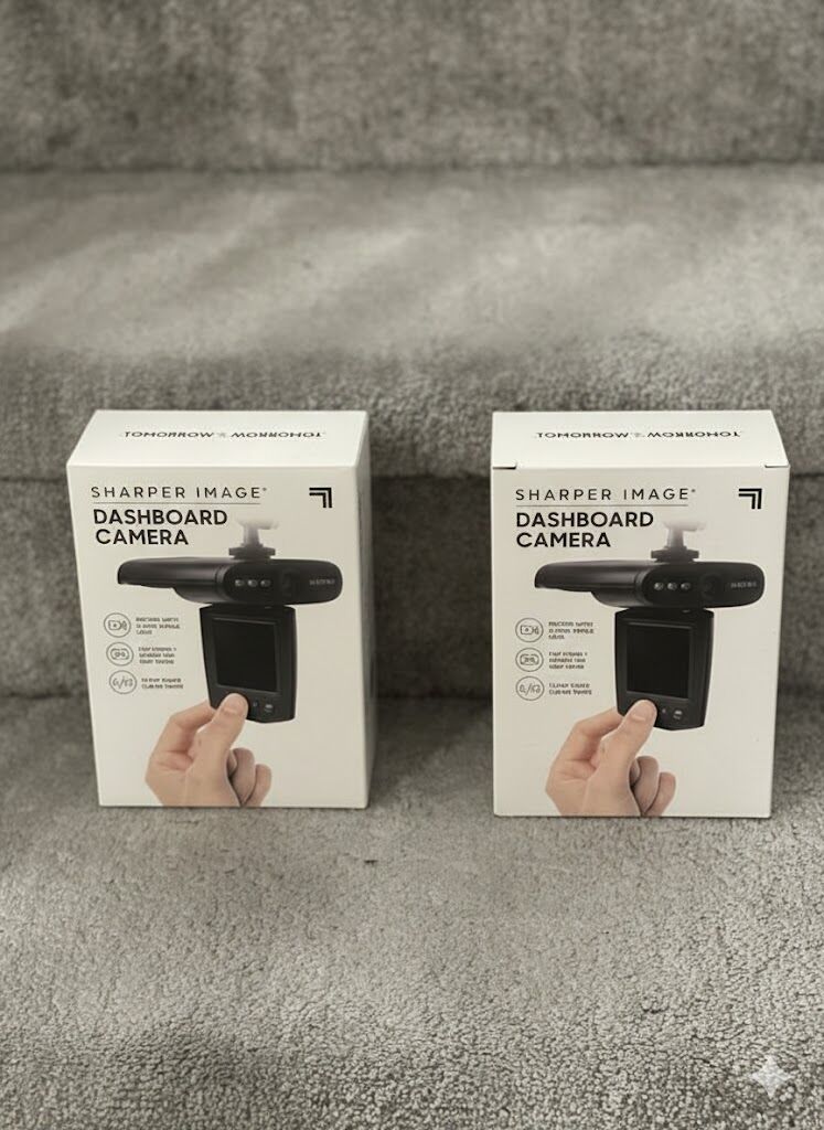 Brand New Sharper Image Dashboard Camera – Never Used! (2 available )