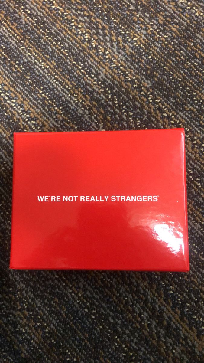 We're Not Really Strangers Card Game - Red Edition Conversation Starter