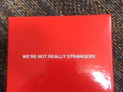 We're Not Really Strangers Card Game - Red Edition Conversation Starter