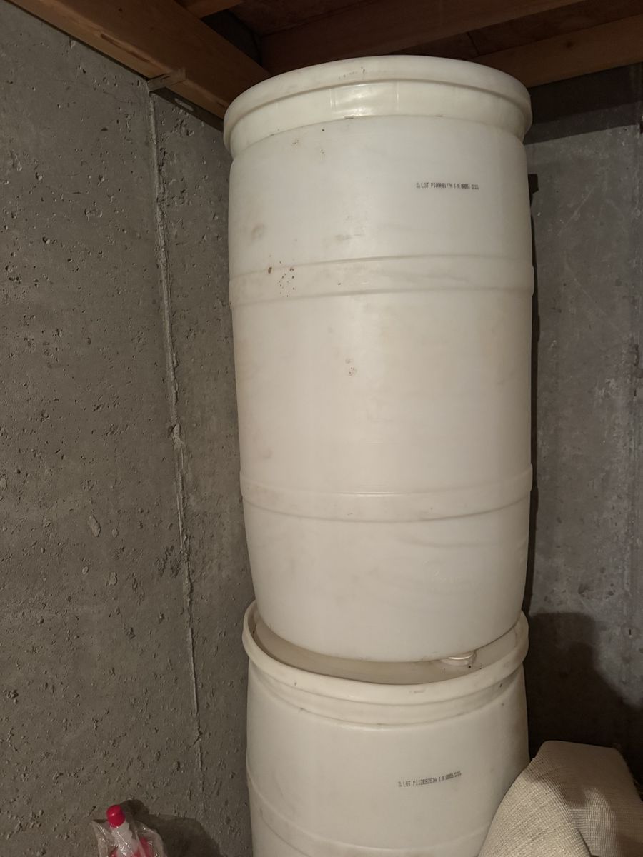 Free 50 Gallon Water Storage Barrels