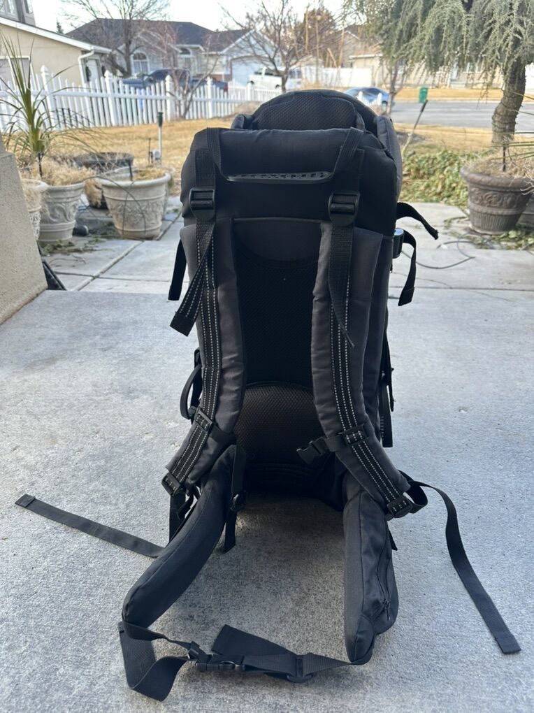 Clevr Black Hiking Baby Backpack
