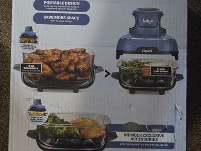 Ninja CRISPi 5-in-1 Portable Glass Cooking System