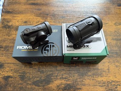 Sig Sauer Romeo-5 Gen II Red Dot Sight/Vortex Micro 3x Magnifier