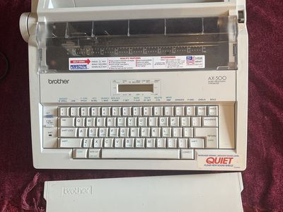 Brother AX-500 Word Processing Typewriter with Perfectype & Quiet Sound Shield
