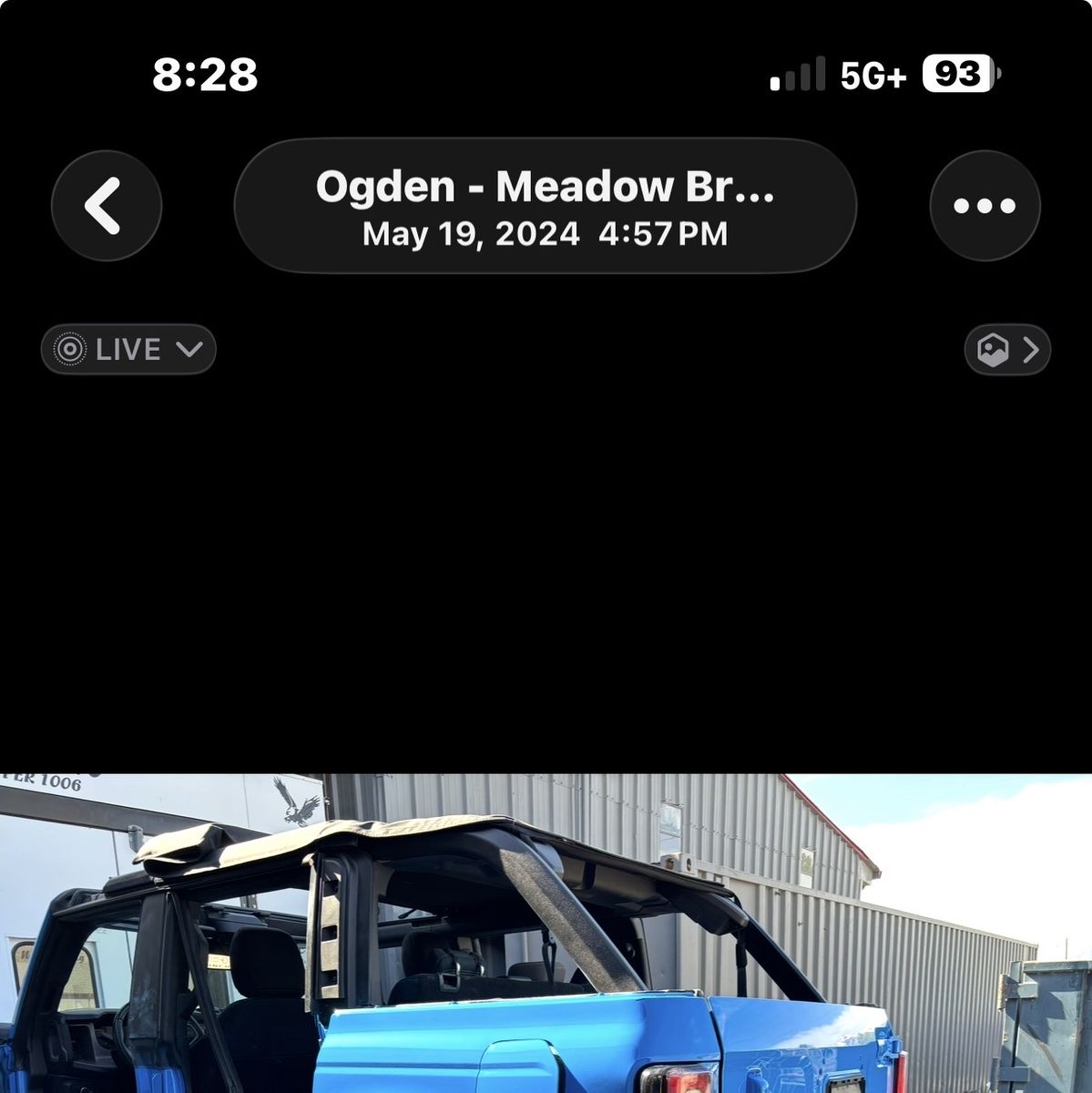 Used soft top 2021-26 ford bronco removeable windows makes a great Bimini top front row opens up