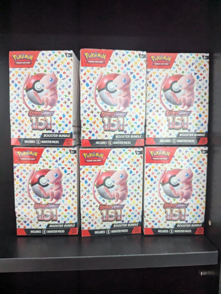 Pokemon Scarlet and Violet 151 Booster Bundle - sealed, 6 packs