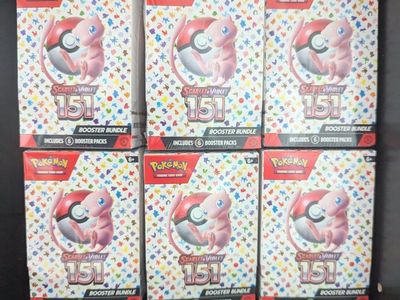 Pokemon Scarlet and Violet 151 Booster Bundle - sealed, 6 packs