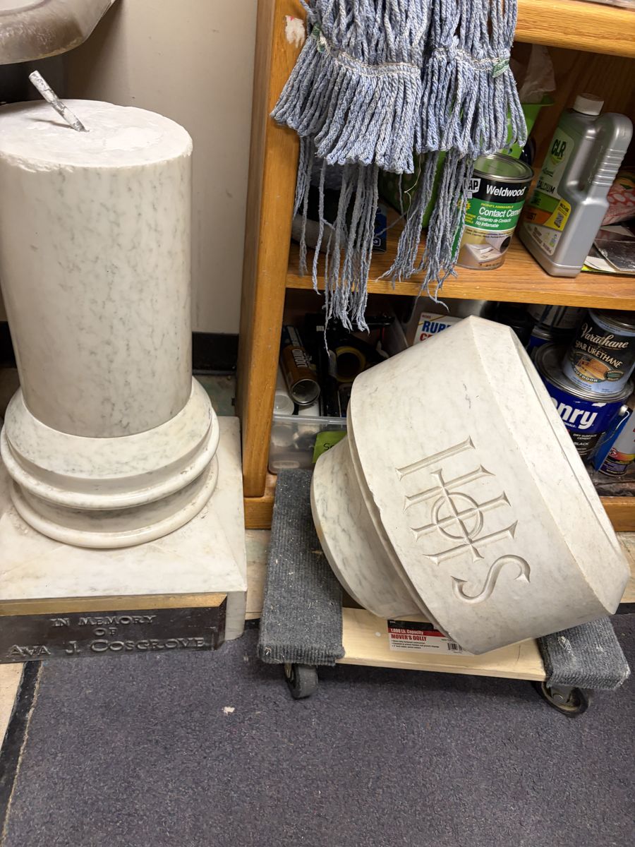 Antique Marble Baptismal Font - $500 OBO