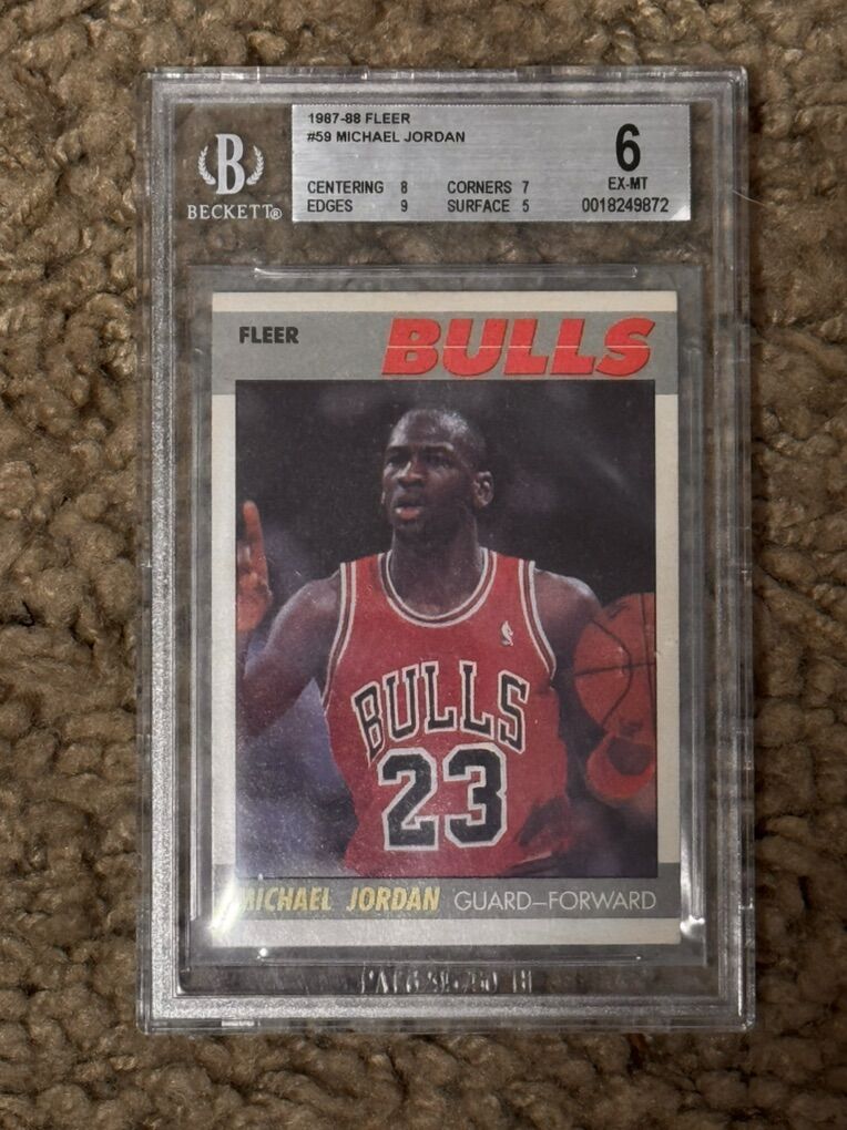 1987-88 Fleer - Michael Jordan #59 BGS 6