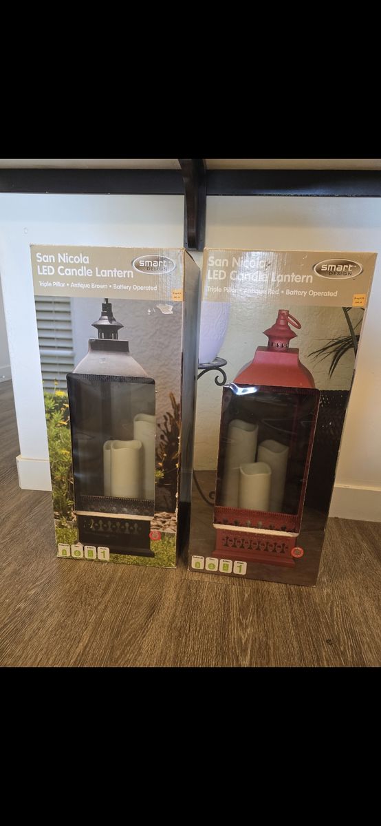 Antique LED CANDLE LANTERN