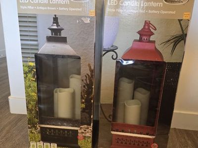 Antique LED CANDLE LANTERN