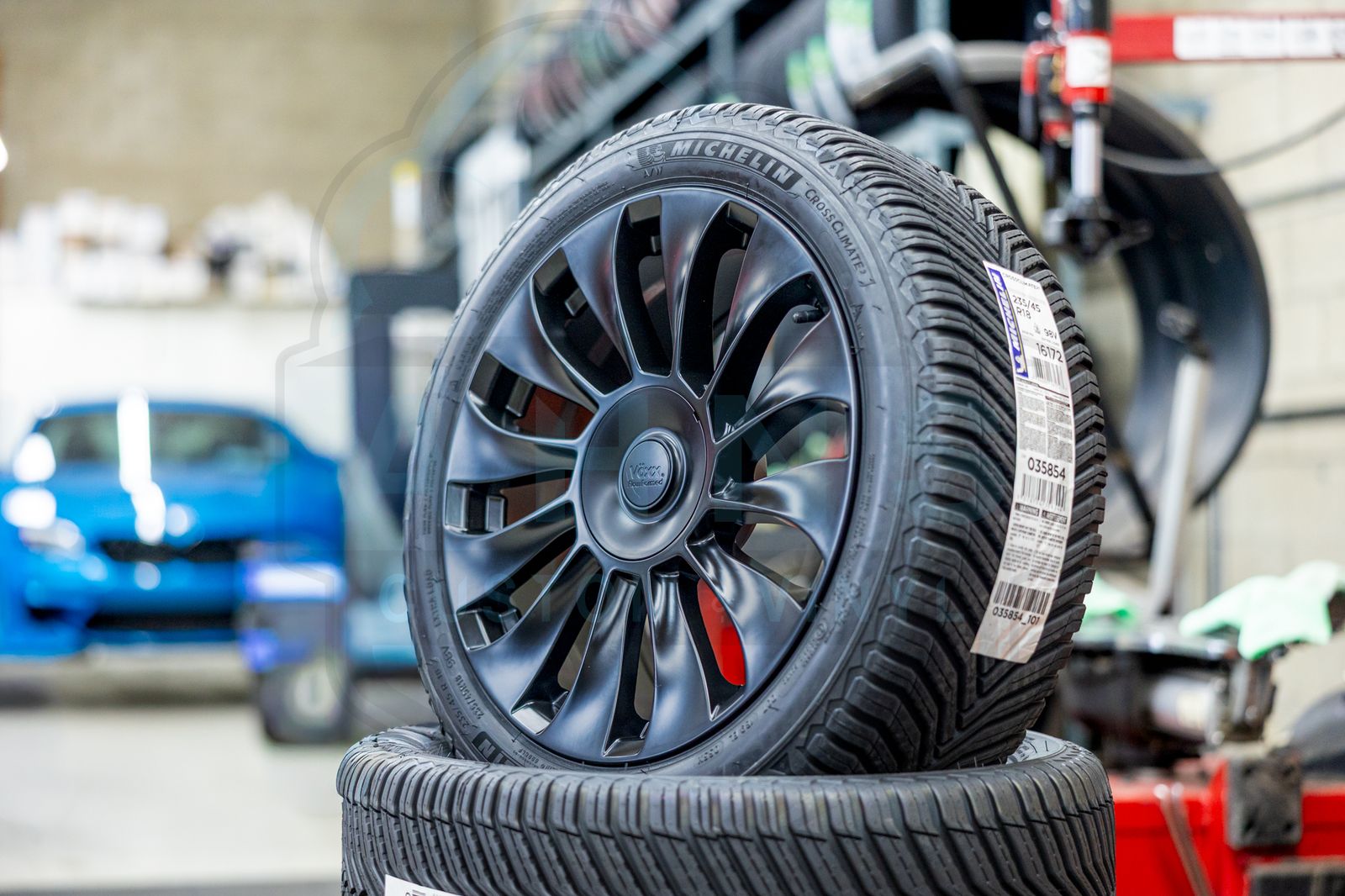 FREE Install Wheel & Tire Package | Michelin CrossClimate 2 | 235/45R18 | 18" Wheels | Tesla