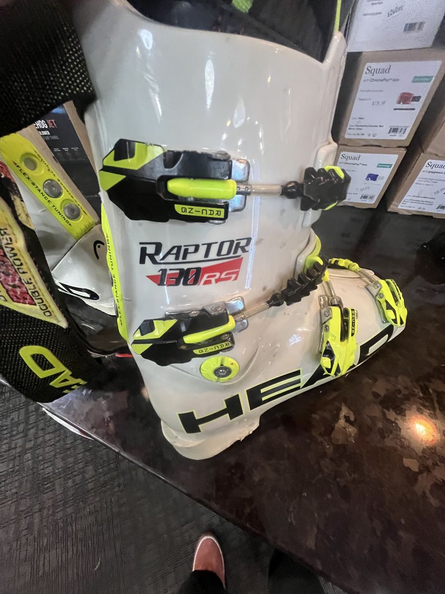 Head Raptor 130 RS Racing Ski Boots White/Yellow