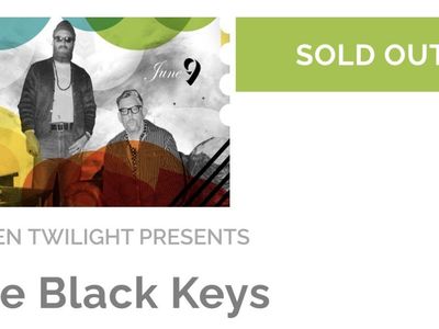 Black Keys paper ticket $50